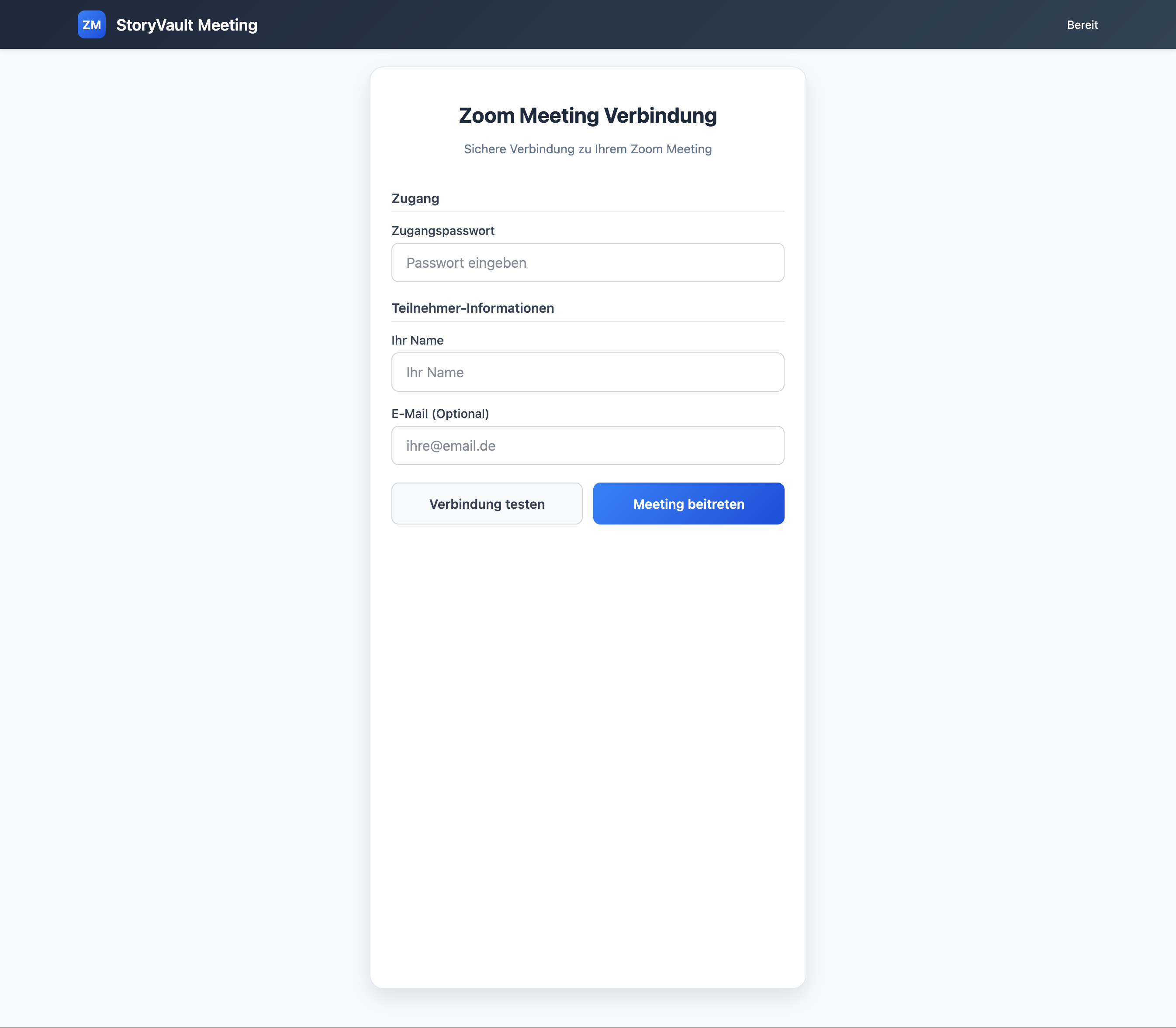 Zoom Meeting Integration